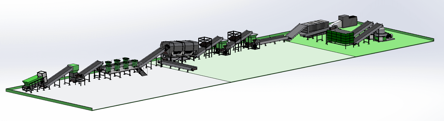 Waste sorting line dan sistem RDF briket